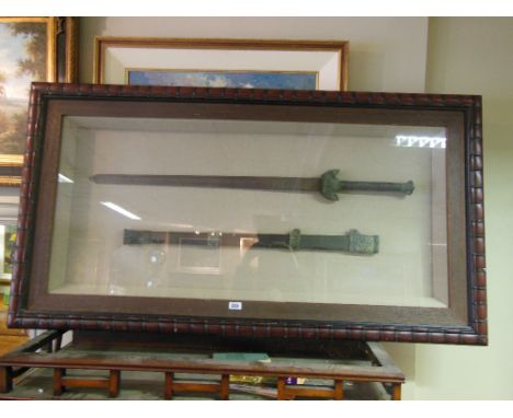 Framed Sword and Scabbard 5ft Wide x 2ft High Approximately