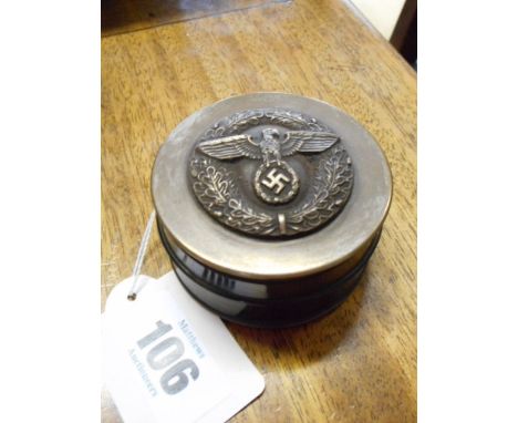 German World War II SS Snuff Box with Engraved Inscription to Base Regarding Hitler By Repute A Gift