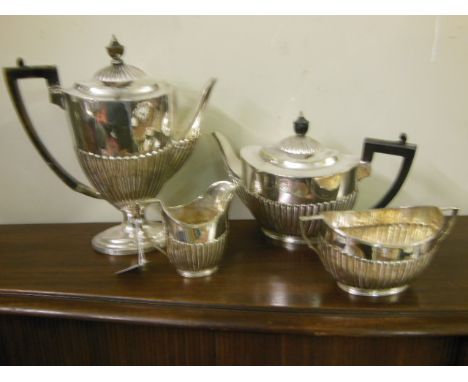 Antique Adams Four Piece Silver Plated Tea and Coffee Service