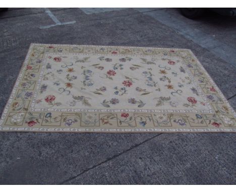 French Tapestry with Floral Motif Decoration 10ft x 6ft Approximately