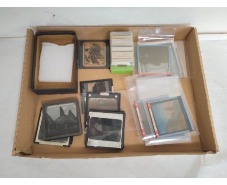 Large collection of Victorian &amp; early 20th century glass photographic slides mostly of scenes of Skye. To include crofter