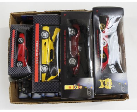 Shell Petrochemicals model cars including large-scale Ferrari F59 1995, Ferrari 1972 312P, Ferrari 1958 250 Testa Rossa, Ferr