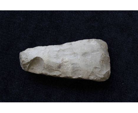 Neolithic- Danish chert hammer of axe head form. The implement was found on the Isle of Zealand Denmark and belongs to the Fu