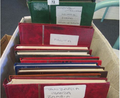 British Commonwealth mostly used collection of stamps in thirteen stockbooks, 100's of stamp wide range of countries.(B.P. 21