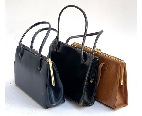 Three vintage handbags to include Waldybag 