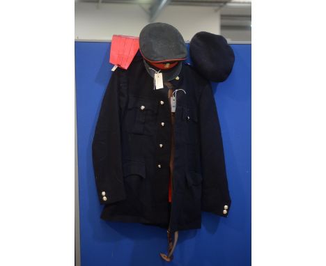 A Royal Army Ordinance No.1 Blue Patrol uniform, comprising, Blue Patrol jacket, trousers, cap and badge, and service dress c