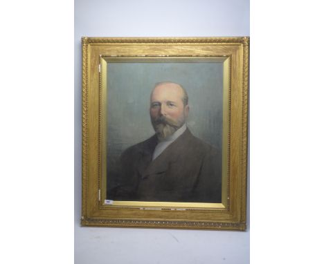 C*** F*** Jackson - A portrait of a bearded Edwardian gentleman, signed, oil on canvas, 60 x 50cms, in glazed gilt frame.