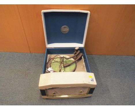 A Portadyne vintage record player