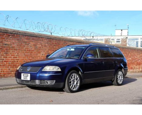 Registration No: NT05 OZC  Chassis No: WVWZZZ3BZ5E053105  MOT: July 2025Very rare Passat W8 Estate; a true ‘Q’-car3999cc W8 e