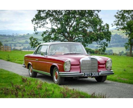Registration No: DTV 301B Chassis No: 11102122066904 MOT: ExemptDecidedly rare, UK-supplied 220 SEb Coupe with known ownershi