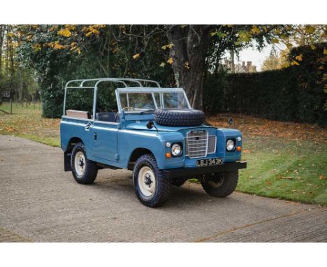 Registration No: LBJ 343K Chassis No: 90100184A MOT: ExemptAn early and desirable 2.2 Litre-engined Series IIIRestored and up