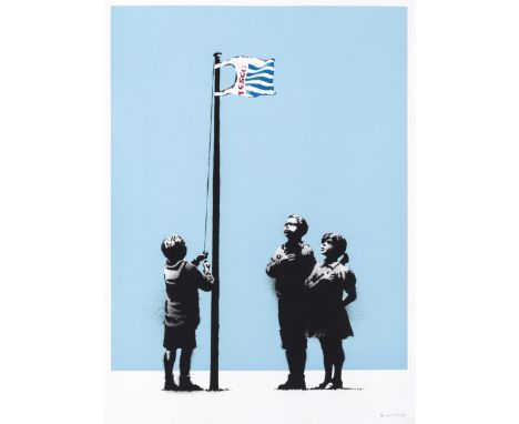 Banksy (b.1974)Very Little Helps (Signed)Screenprint in colours, 2008, signed in blue crayon, numbered from the edition of 29