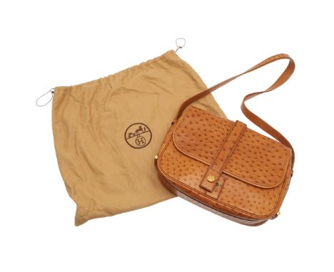 VINTAGE HERMES FRENCH HANDBAG - NOUMEA. VINTAGE HERMES FRENCH HANDBAG - NOUMEA. A vintage Hermes Ostrich shoulder bag in the 