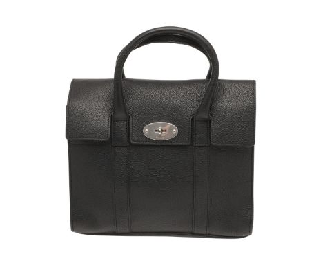 MULBERRY 'BAYSWATER' MIDNIGHT HANDBAG. MULBERRY 'BAYSWATER' MIDNIGHT HANDBAG. A Mulberry 'Bayswater' Midnight handbag, made i