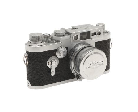 LEICA IIIG RANGEFINDER CAMERA & LEITZ LENS. LEICA IIIG RANGEFINDER CAMERA & LEITZ LENS. A Leica IIIg rangefinder camera, seri