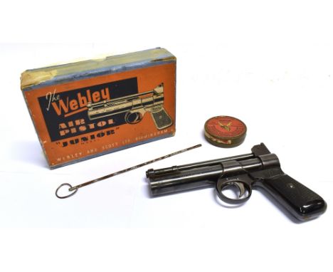 A WEBLEY AIR PISTOL 'Junior' model in original box
