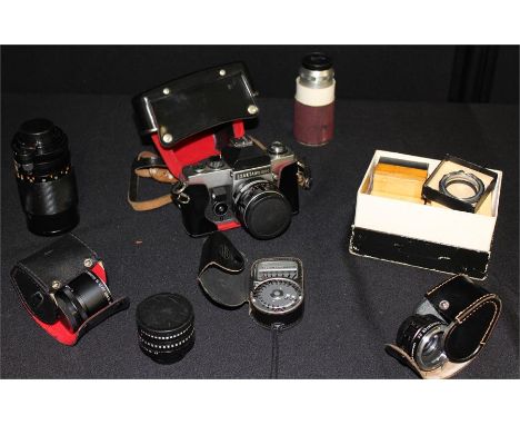 Exakta RTL1000 camera, lenses and accessories, (qty)