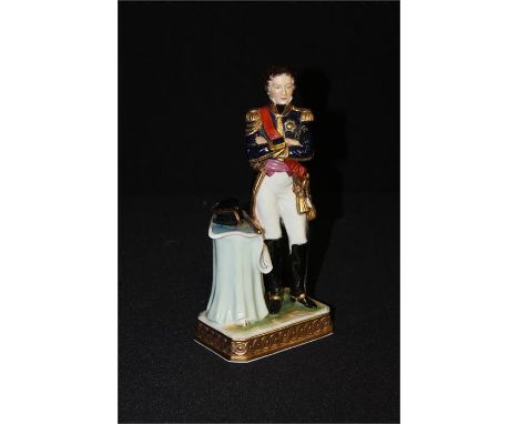 Ceramic figure of Marshal Soult, 24 cm in height