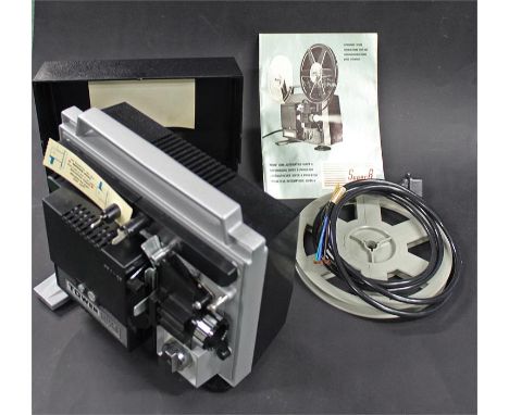 Tower super 8 cine projector together with a 1950's Pye jewel case portable radio and lampitt cassette recorder