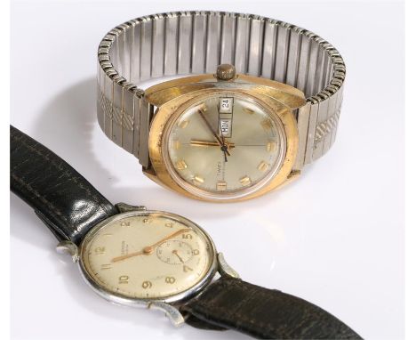 Gentleman's wristwatches, to include a J W Benson and a Timex Day/Date, (2)