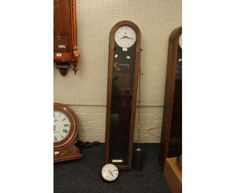 A STC of London vintage solenoid master clock, with oak case and Smith's salve dial
