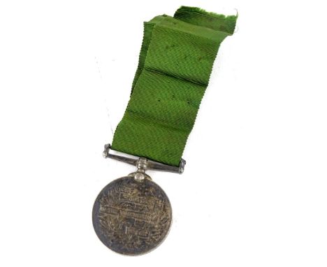 A Queen Victoria Long Service in the Volunteer Force medal, awarded to a K J Wright of the 2nd Batallion, BO.B. &amp; C etc.