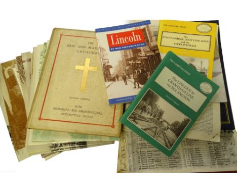 Various publications relating to Lincoln and Lincolnshire, to include The Fen &amp; Marshland Churches 2nd Series, Lincoln Gu