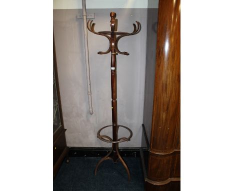 A CONTEMPORARY BENTWOOD HAT/COAT STAND
