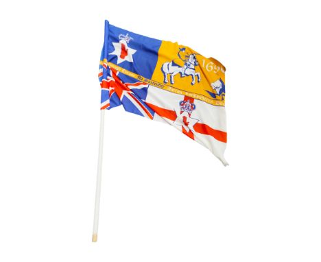 LARGE VINTAGE LOYALIST FLAG ON POLE