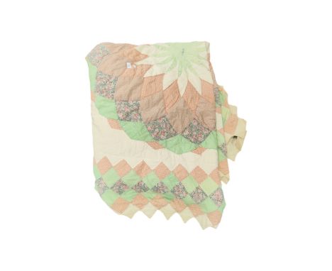 LARGE VINTAGE PATCHWORK QUILT 