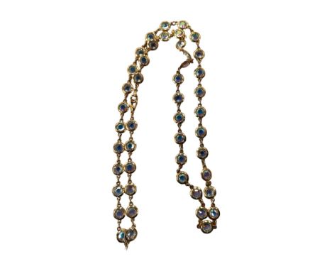 VINTAGE GEM SET NECKLACE 