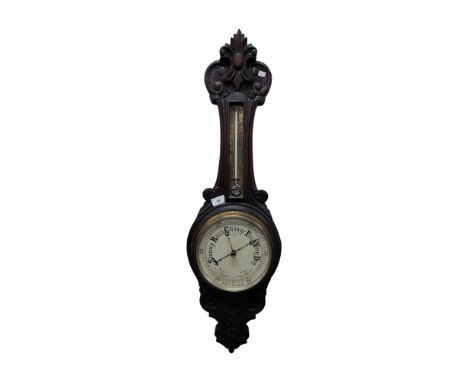 OAK CASED BAROMETER 