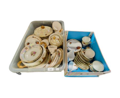 2 BOXES OF VINTAGE CHINA