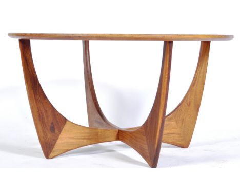 Victor B. Wilkins - E. Gomme / G-Plan - Astro - A mid 20th century retro vintage teak wood circular coffee / centre table hav