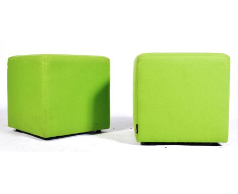 Simon Pengelly - Hitch Mylius - HM51a - Cube Stool A pair of contemporary high end British design designer footstools / seats