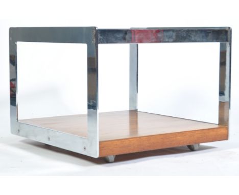 Richard Young - Merrow Associates - A 1970's retro vintage industrial large square coffee / side / occasional table construct