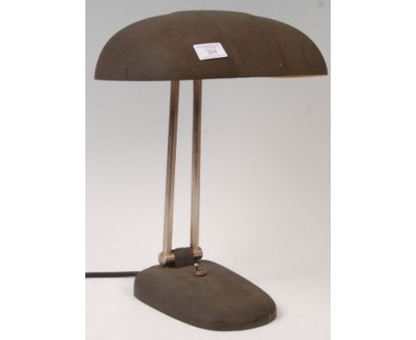 Sigfried Giedion - Bag Turgi - An original Swiss&nbsp;1930's retro vintage Bauhaus industrial table desk lamp light having a 