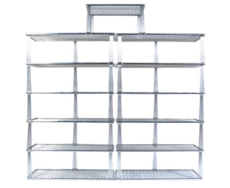 Beanstalk Shelving Limited - A stunning 1970's retro vintage Art Deco style shop free standing shelving unit / racking system