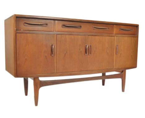 Victor B. Wilkins - G Plan - Fresco range - A 1960's retro vintage teak wood credenza sideboard. The sideboard comprising of 