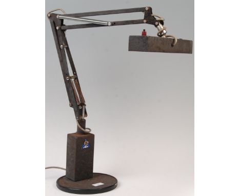 P.W. Allen &amp; Co - Type A90/TM - A 20th Century vintage industrial workman's engineering mechanics lamp having a wide rect