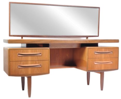 Victor B. Wilkins - G Plan - Fresco Range - An original 1960's retro vintage teak wood dressing table having a large rectangu