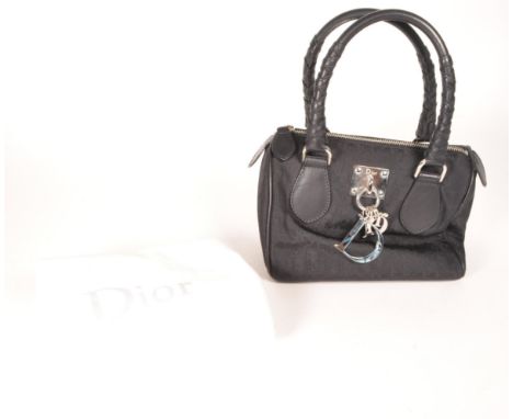 Christian Dior - 2008 designer monogram canvas leather hand bag. Featuring a silver tone logo plaque, with signature Dior let