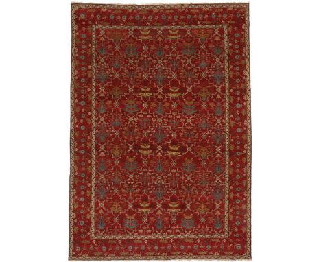 A MOGHUL CARPET approximately 341 x 244cm  Condition Report:  Third Quarter 20th Century Carpet with some wear overall consis