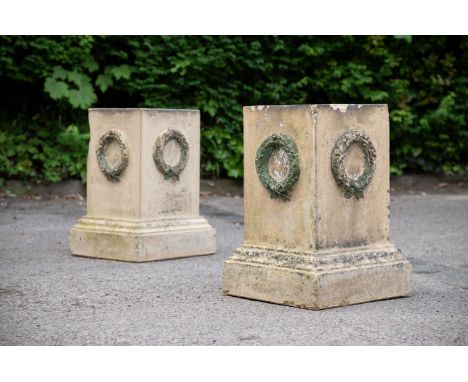 A PAIR OF VICTORIAN PEDESTALS  BY FULHAM POTTERY. CO, SECOND HALF 19TH CENTURY Both stamped 'FULHAM POTTERY COY, FULHAM, LOND
