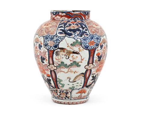 A JAPANESE IMARI VASE  EDO PERIOD, 17TH CENTURY 38cm high 