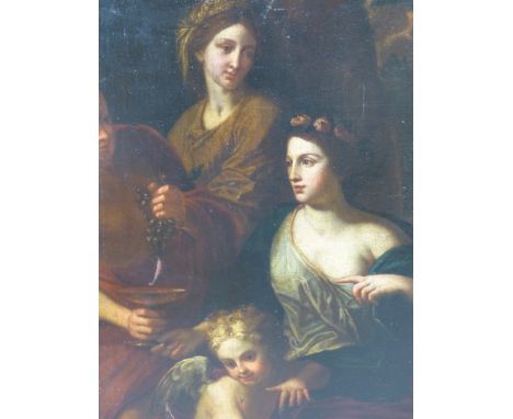 OLD MASTER SCHOOL, A MYTHOLOGICAL SCENE, OIL ON CANVAS, UNFRAMED, 127 X 104cm.