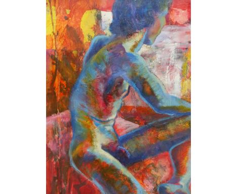 FOUR 20th/21st.C. WORKS, A PENCIL SIGNED LIMITED EDITION PRINT OF THREE ZEBRAS BY RICHARD SINCLAIR, TWO MALE NUDES IN VARIOUS