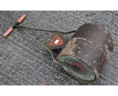 A Unbeda vintage garden roller, 95cm high