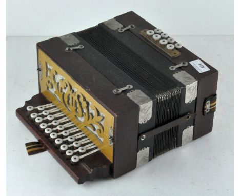 A vintage La Cornetta accordion, made in Germany, 26cm wide