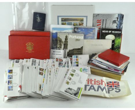 A large collection of 1980's First Day covers, to include a Welsh Rugby Union album